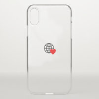 New personalize Text Logo Uncommon iPhone XS Clear