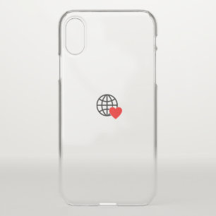 New personalize Text Logo Uncommon iPhone XS Clear Case