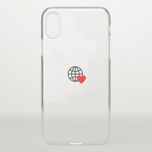 New personalize Text Logo Uncommon iPhone XS Clear iPhone XS Case