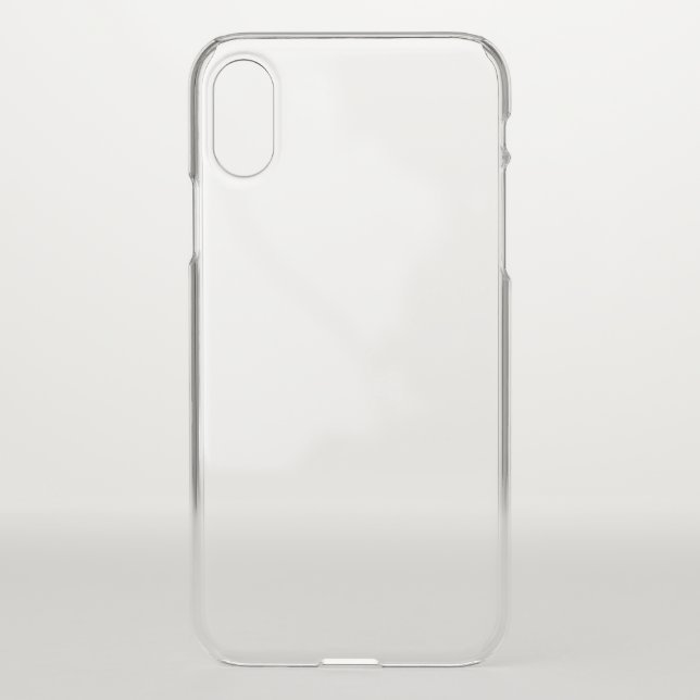 New personalize Text Logo Uncommon iPhone XS Clear Uncommon iPhone Case (Back)