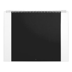 New Personalized a black and white photo of a cloc Calendar