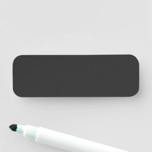 New Personalized a black and white photo of a cloc Name Tag