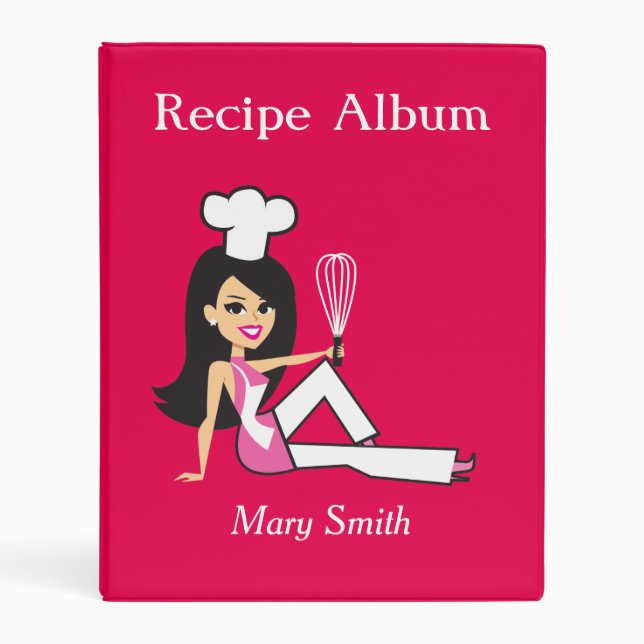New Personalized Mini Recipe Binder (Front)