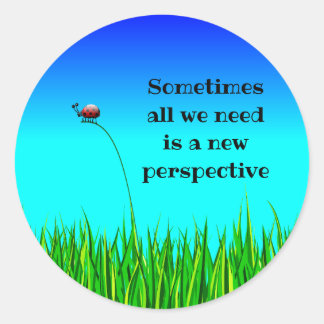 New Perspective    Classic Round Sticker