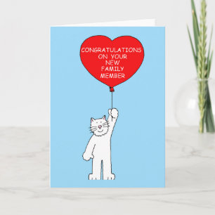 New Pet Cat Congratulations Card