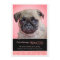 New Pet Pink Paw Prints Photo Announcement