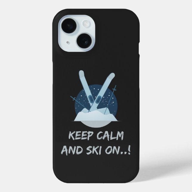 New phone case with skiing design (Back)