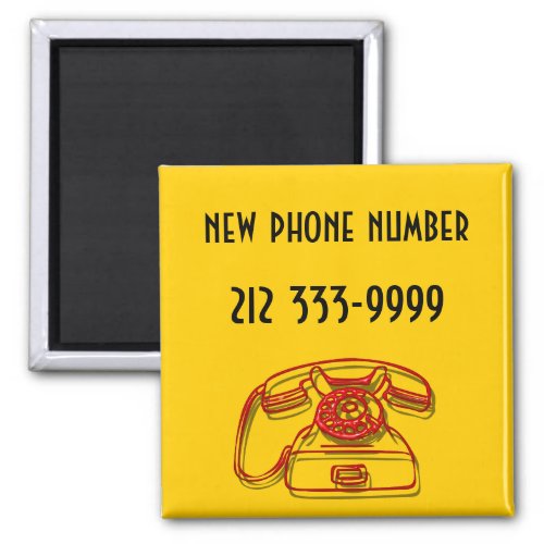 new phone number magnet