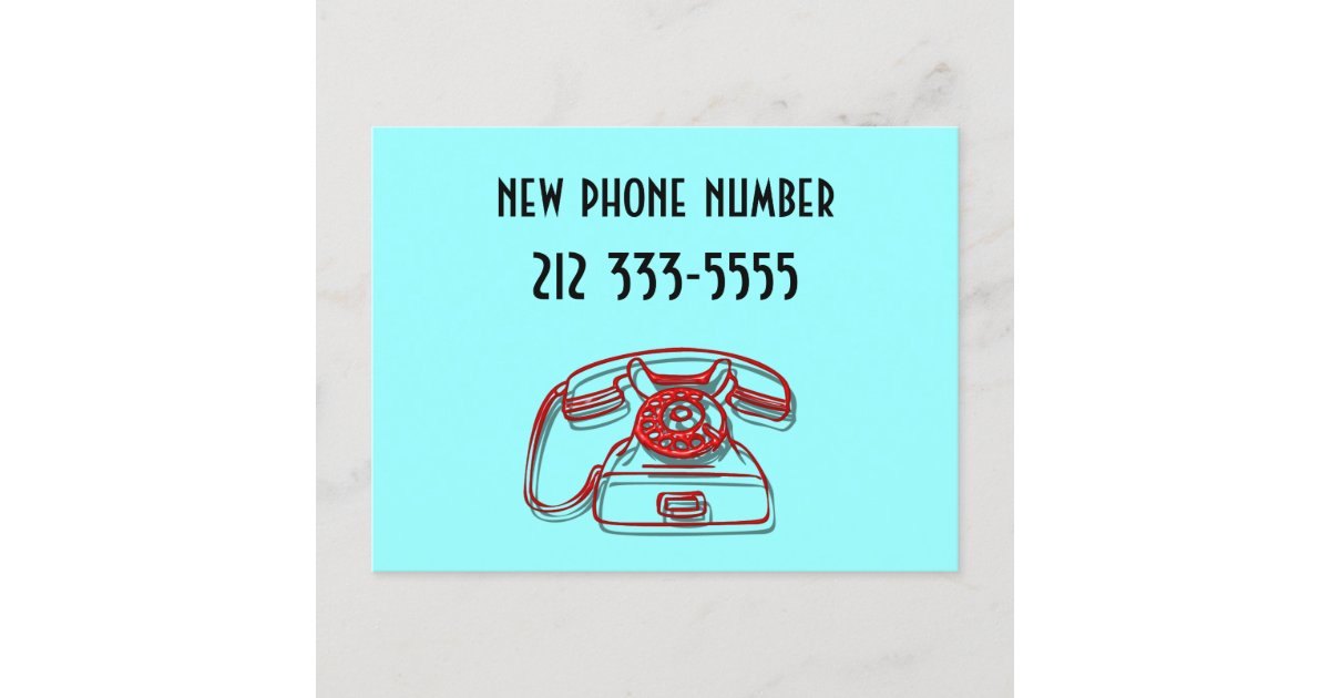 new-phone-number-postcard-zazzle