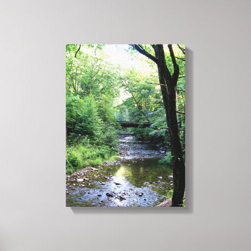 New Photo Sunlight Tennessee Mountains Creek Trees Canvas Print