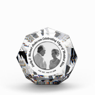 NEW PHOTO Wedding Anniversary Gem Award ANY YRS
