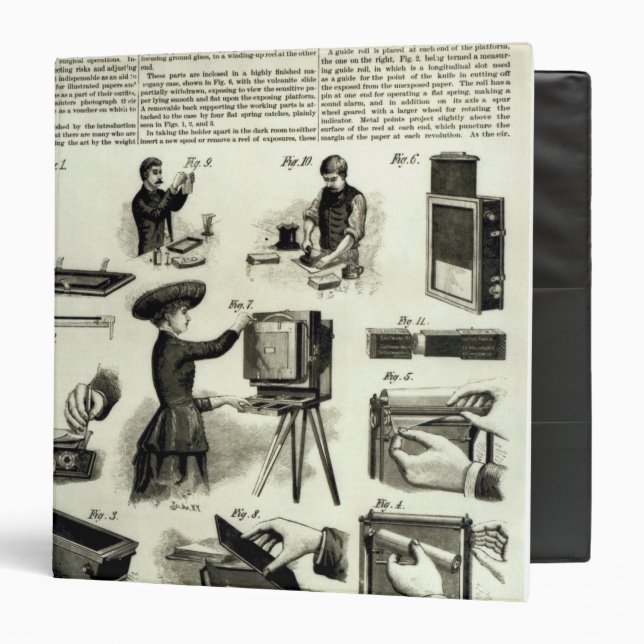 New photographic apparatus 3 ring binder (Front/Inside)