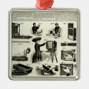 New photographic apparatus metal ornament