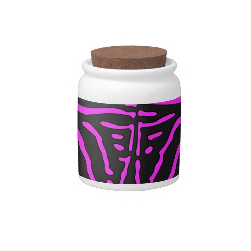 New Pink Black Zebra Print accessories _ customise Candy Jar