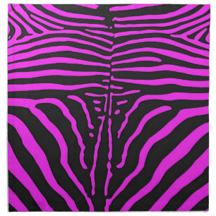 New Pink Black Zebra Print accessories - customise Cloth Napkin