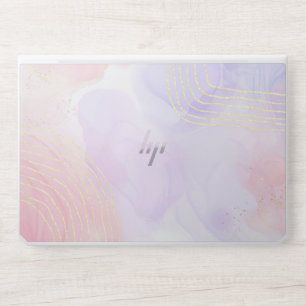 New Pink gold glitter Sparkles agate marble HP Laptop Skin