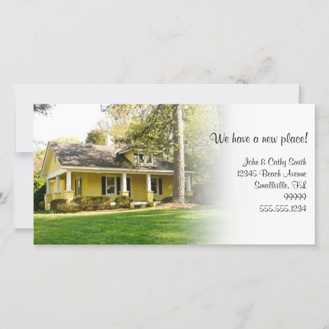 New place! Change of Address Custom Photo Cards (Front)