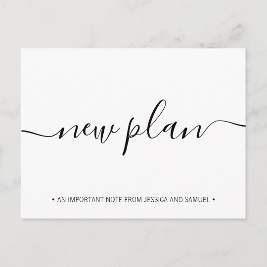 New Plan  Social Disancing Save the Date Announcement Postcard