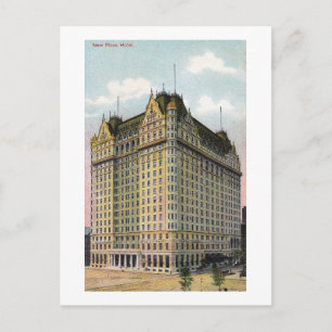 New Plaza Hotel, New York City Vintage Postcard