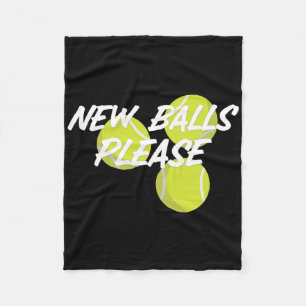 New Please Funny Tennis Fleece Blanket