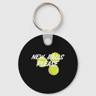 New Please Funny Tennis  Keychain