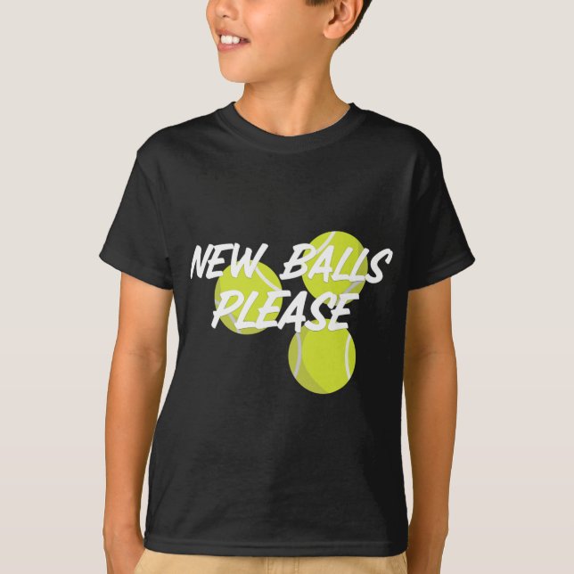 New Please Funny Tennis  T-Shirt (Front)