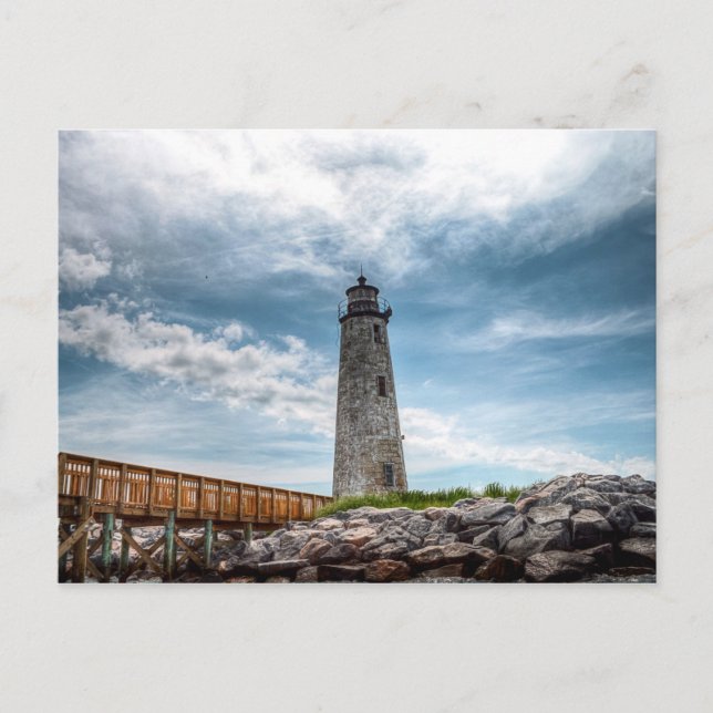 New Point Comfort Lighthouse Port Haywood, VA Postcard (Front)