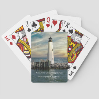 New Point Comfort Lighthouse Sunrise Poker Cards