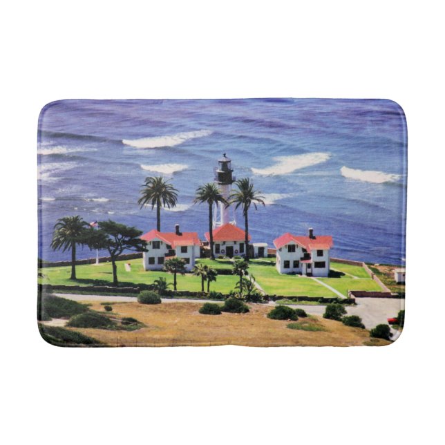 New Point Loma Lighthouse, California Bathroom Mat (Front)