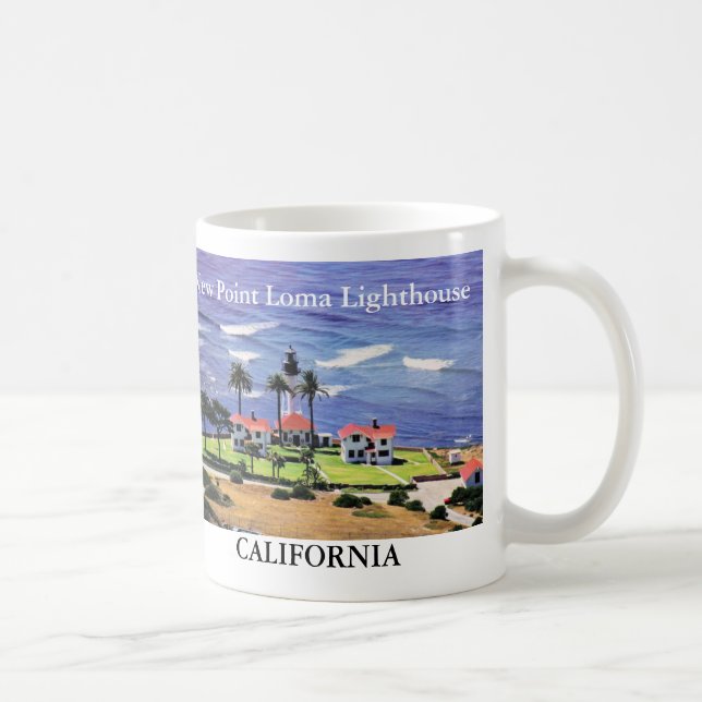 New Point Loma Lighthouse, California Mug (Right)