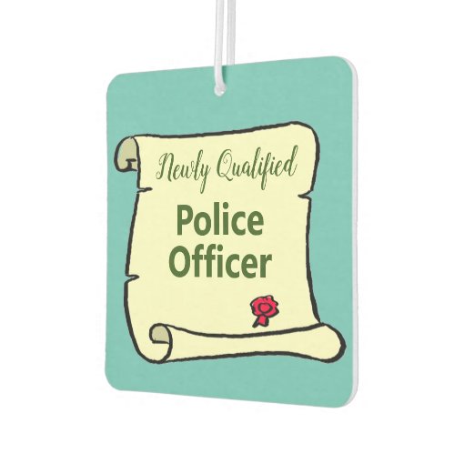 New Police Officer. Car Air Freshener Zazzle