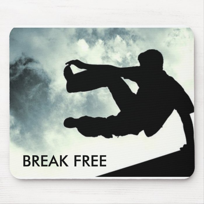 NEW polyester mousepad mouse pad mat BREAK FREE