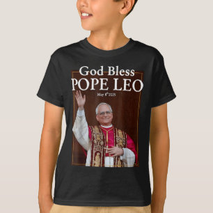 New Pope 2025 God Bless Pope Leo May 8th 2025 New  T-Shirt