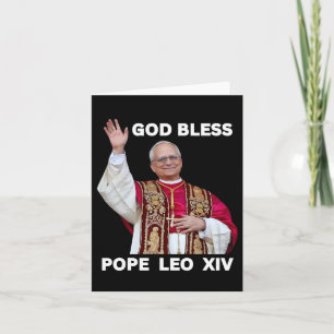 New Pope Leo Xiv Catholic Gifts Merch Souvenirs Ca Card