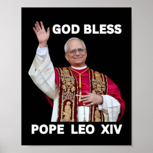 New Pope Leo Xiv Catholic Gifts Merch Souvenirs Ca Poster