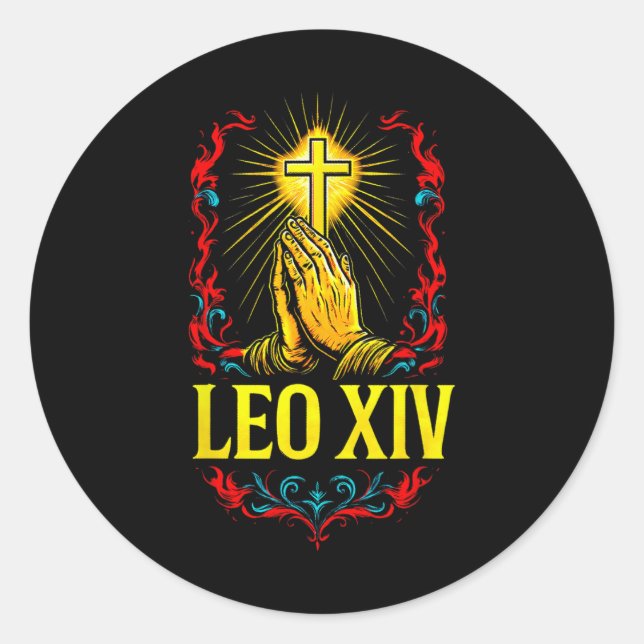 New Pope Leo Xiv  Classic Round Sticker (Front)