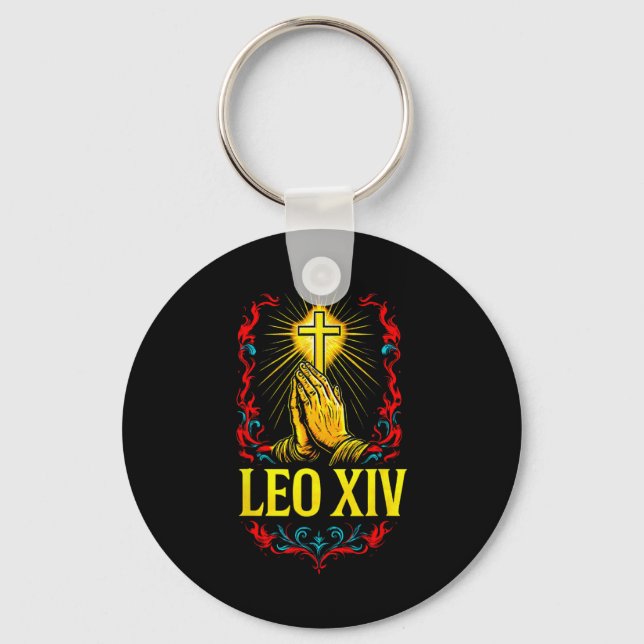 New Pope Leo Xiv  Keychain (Front)