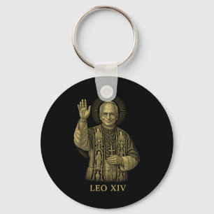 New Pope Leo Xiv Robert Francis Prevost Keychain