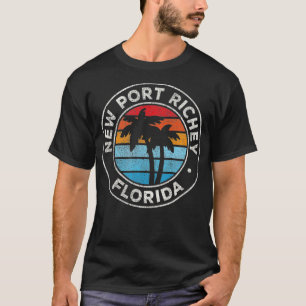 New Port Richey Florida FL Vintage  Retro 70s  T-Shirt