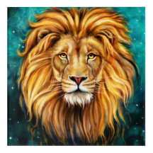 New POWERFUL LION Acrylic Print
