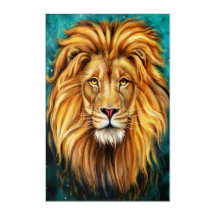 New POWERFUL LION Acrylic Print