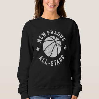 New Prague Vintage All-Stars Retro 80s Basketball Sweatshirt