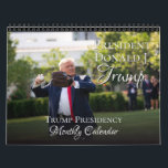 New President Donald J. Trump Photo 2025 Calendar<br><div class="desc">Celebrate the victory win of President Donald J. Trump as America's 45th and 47th President with this beautiful photo calendar, featuring moments from the years of the Trump Presidency. Makes a lovely gift for a Trump supporter or proud Patriot! Features full-color photos of Donald Trump and First Lady Melania Trump...</div>