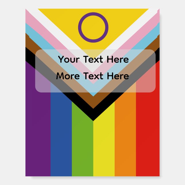 New Pride Flag Custom Event Foam Boards (Front)