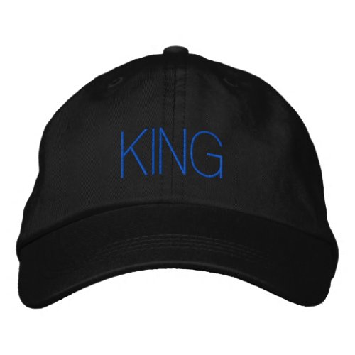 New Printed Name Text King_Hat Handsome Trucker Embroidered Baseball Cap