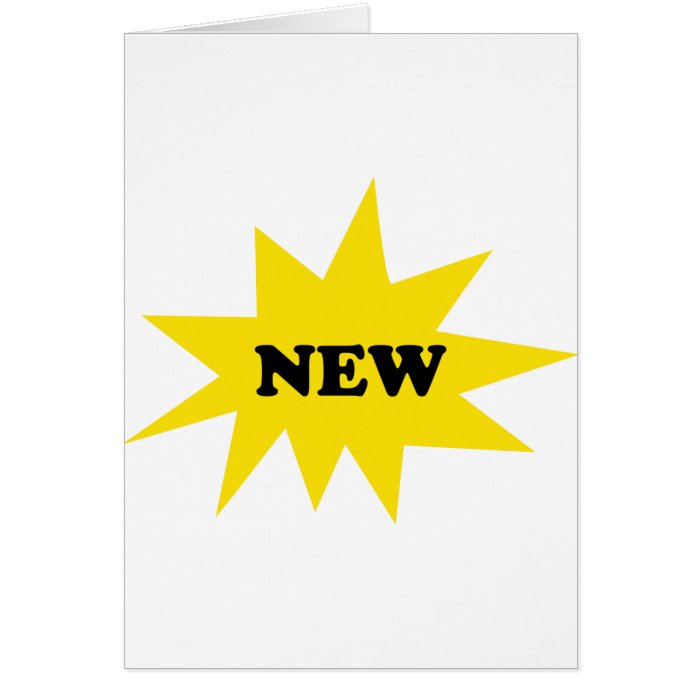 new product icon greeting card