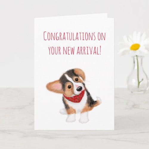 New puppy congratulations card