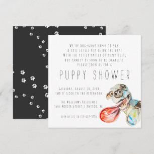 New Puppy Puppy Shower Invitation