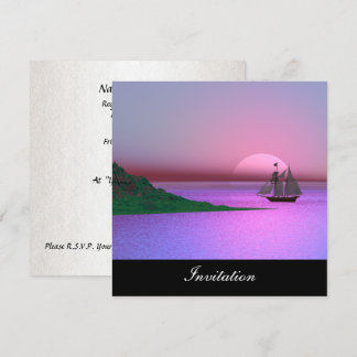 New Purple Popular Invitation Ship