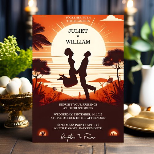 New Quirky Funky Unique Humor Meme Funny Wedding Invitation